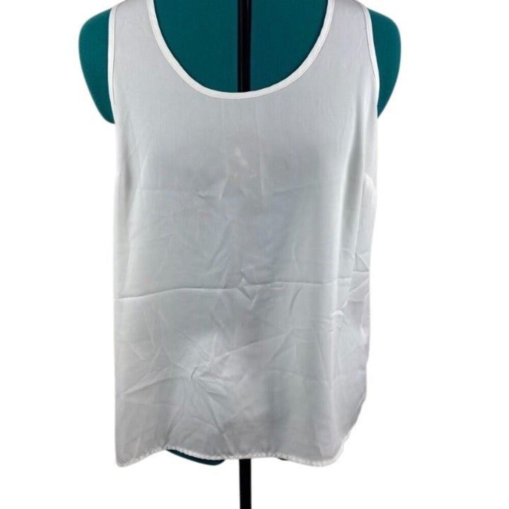 Halogen White Tunic Blouse- size M